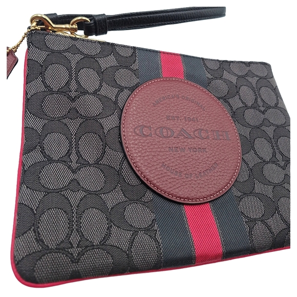 Coach Dempsey Patch Gallery Wristlet Pouch & Zip Around Wallet Bundle - 2 Pieces - Picture 3 of 16